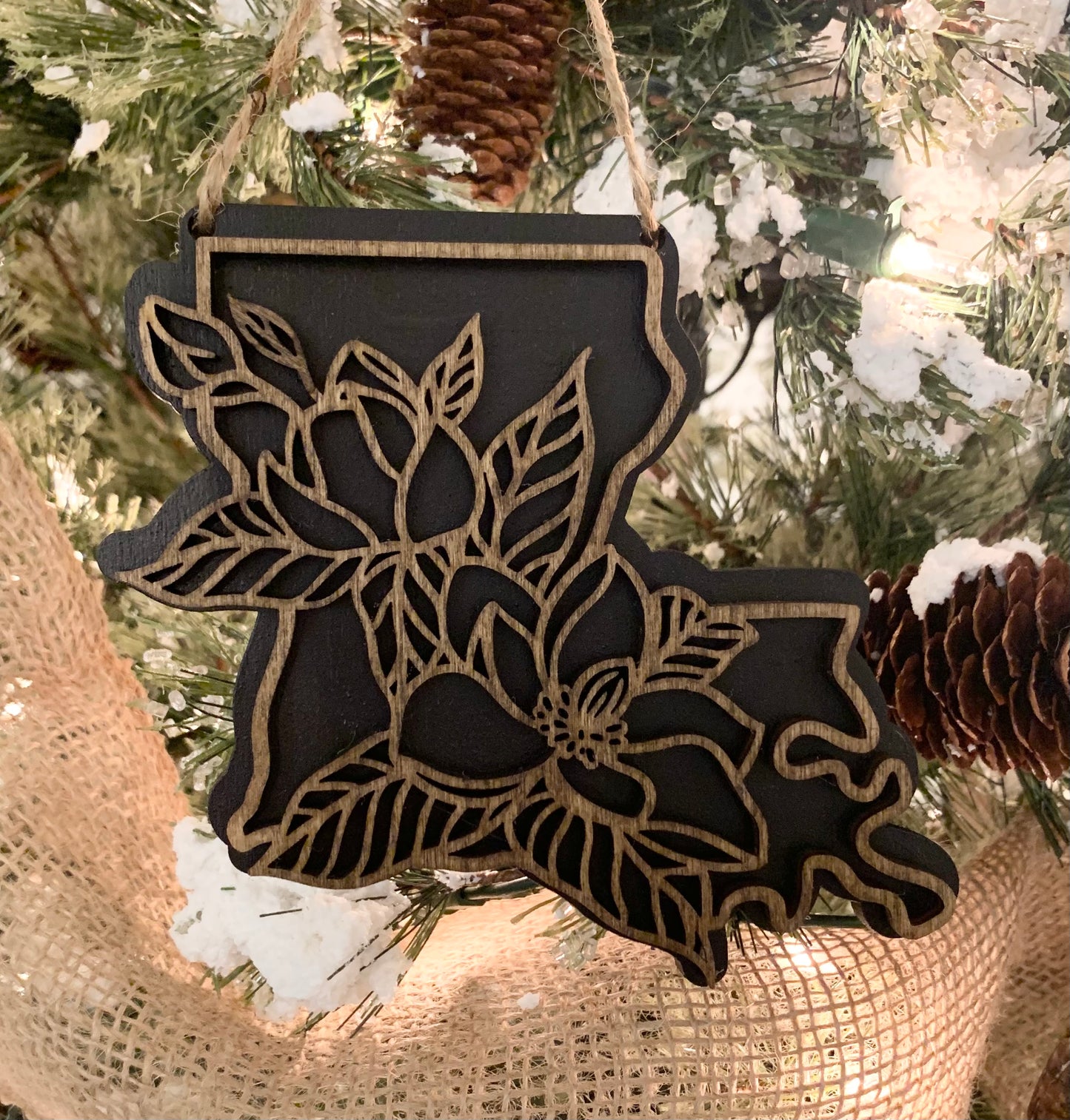 Louisiana magnolia ornament